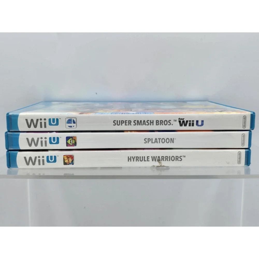 3 Lot Hyrule Warriors, Splatoon & Super Smash Bros - CIB w/Manual Tested Working